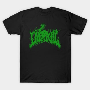 Bruce Lee Over Kill_Death Metal Style (Green Color Artwork) T-Shirt T-Shirt